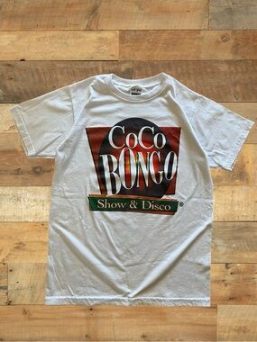 Vintage CoCo Bongo Show & Disco Graphic T Shirt White Single Stitch Style Small